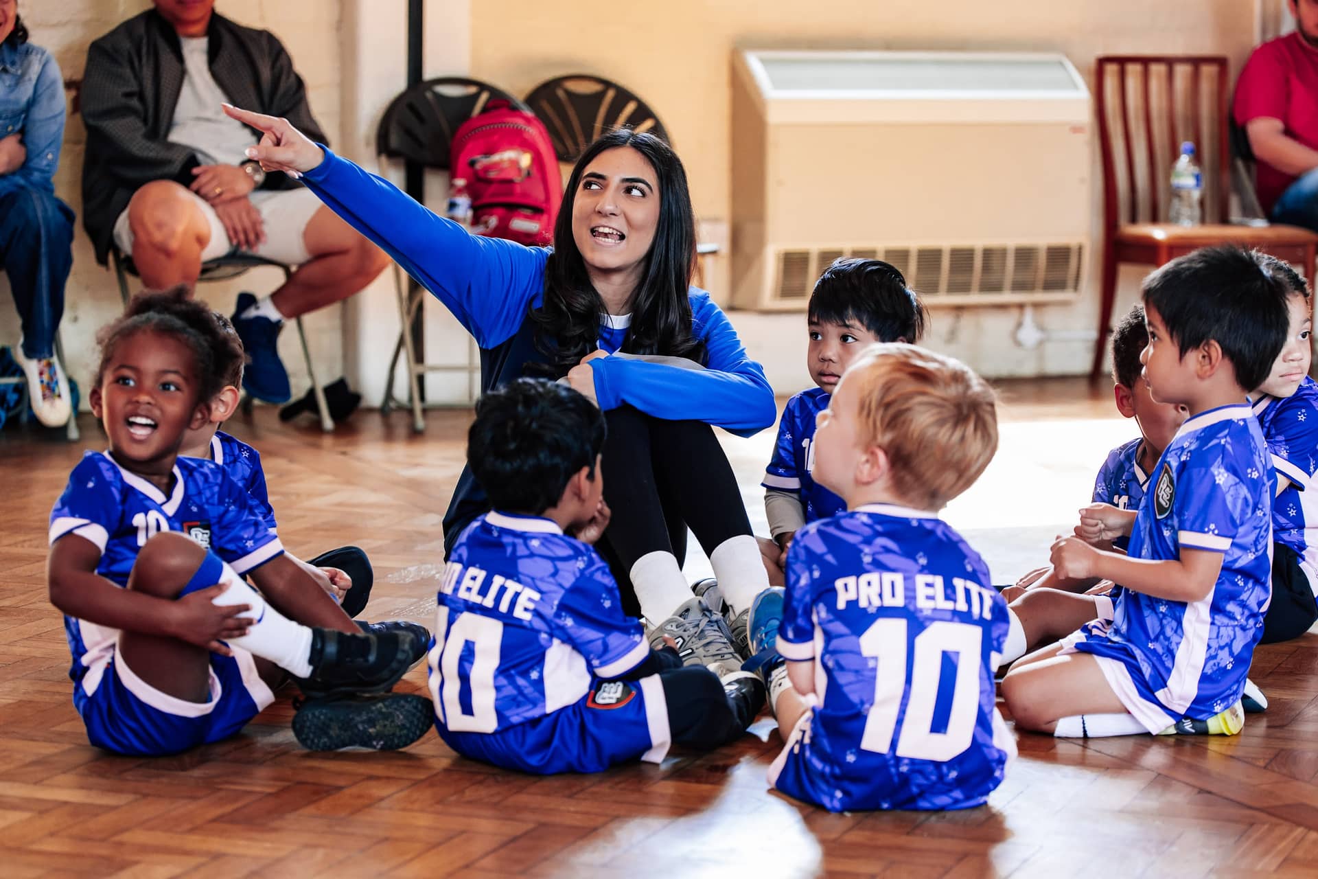 Football class at Whitings Hills Primary School