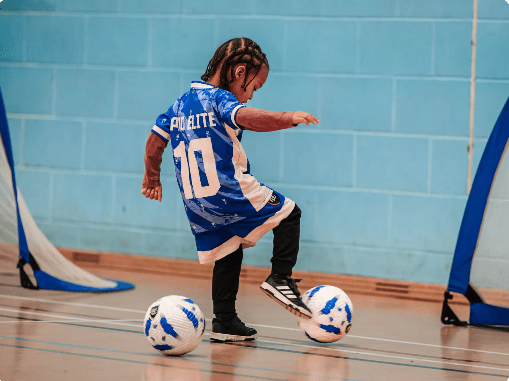 Football class at Bengeo Primary School